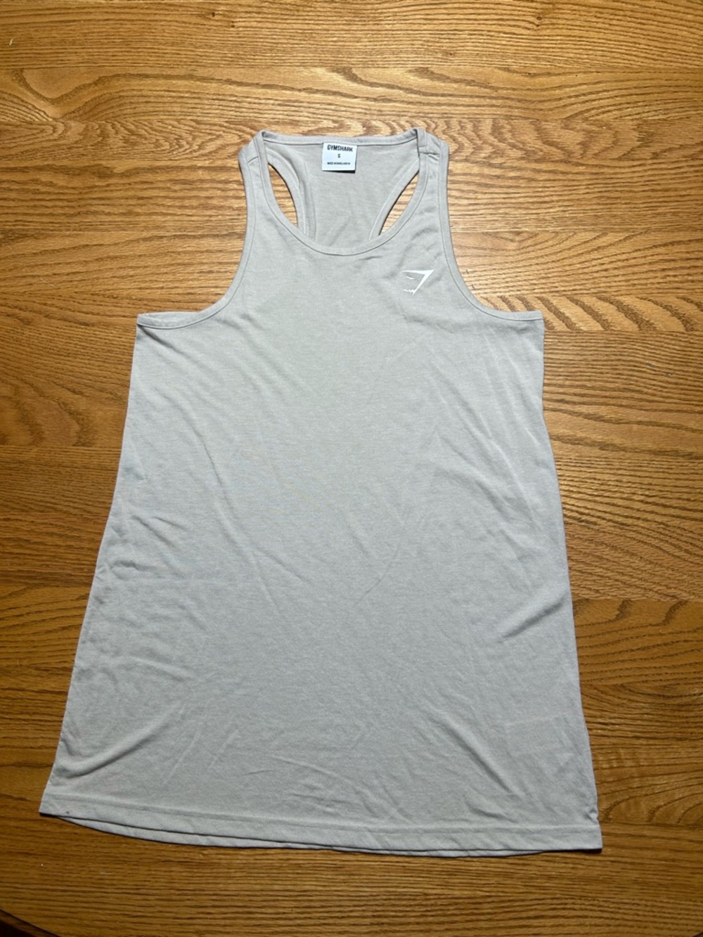 Women’s Gymshark Stone Gray Scoop Neck Tank Top Size Small